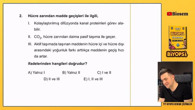 TYT Biyopsi Çift Sayılı Denemeler 2024 Biyoloji Deneme Çözümleri смотреть онлайн