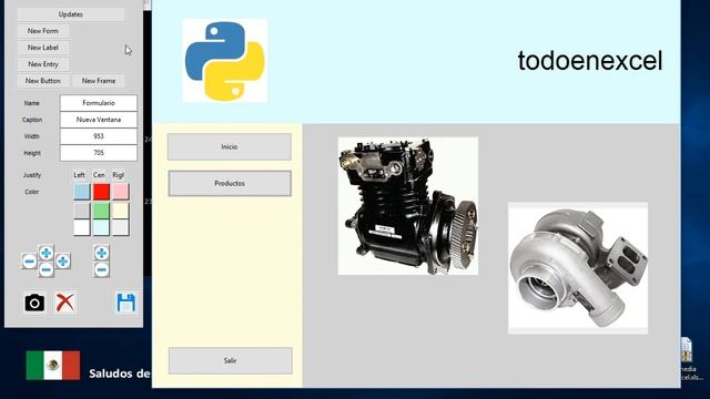 Visual Tkinter Tool - Python - Download Link EXE 32 bits смотреть онлайн