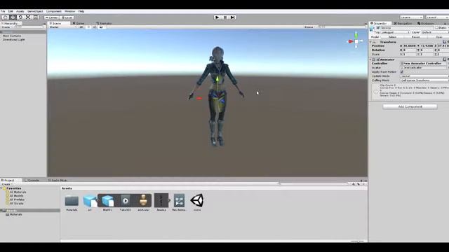 Как сделать игру на Unity 5 #9 анимирование персонажа 1 смотреть онлайн