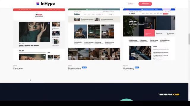 InHype - Blog and Magazine WordPress Theme gutenberg news Website Builder смотреть онлайн