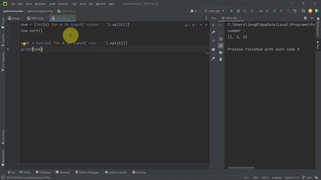 0009 ABC by python смотреть онлайн