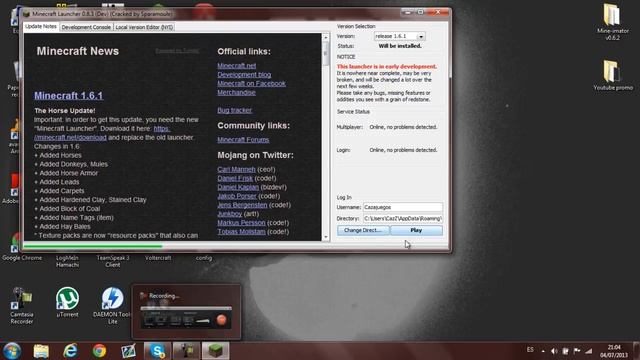 Descargar e instalar MINECRAFT 1.6.2/1.6.1 ¡PIRATA - NO PREMIUM! [ESPAÑOL] смотреть онлайн