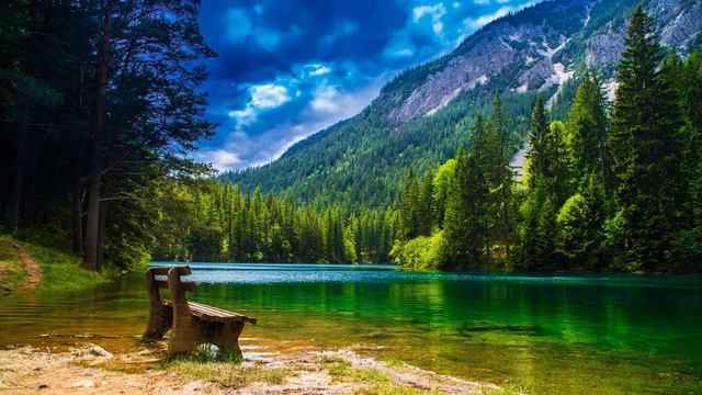 Картинка озеро. Лето, Австрия. Lago dos debuxos. Verán, Austria. Εικόνα λίμνη. Καλοκαίρι, Αυστρία смотреть онлайн