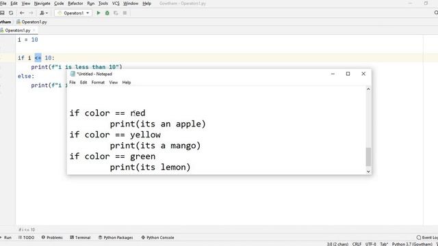 Python basics | If else Conditional statements || comparative Operators || TAMIL смотреть онлайн