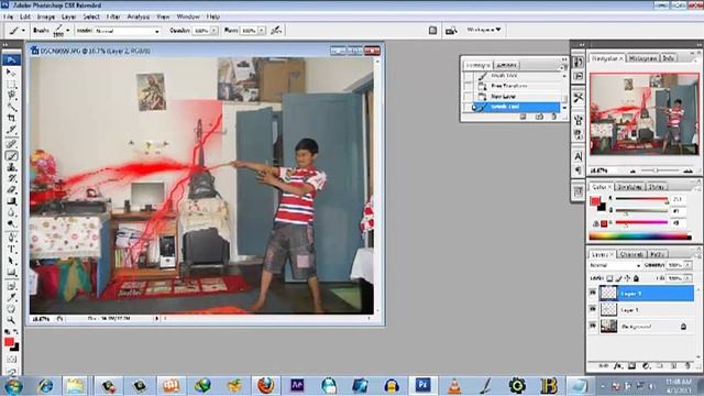 Photoshop Tutorial- How to Make Harry Potter Lightning Spell in Photoshop (priori incantanem) смотреть онлайн