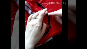 Как пришить мониль к трикотажу Ч.1