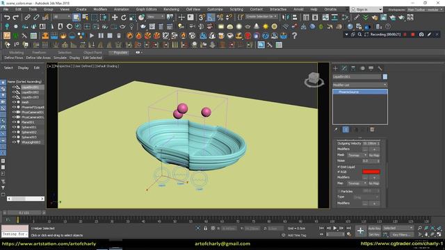 Phoenix FD. How to simulate coffee, honey, chocolate, blood, paint, ink and waterfall? смотреть онлайн