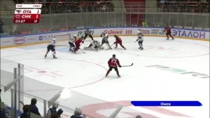 "Омские Ястребы" - "Чайка" - пятая игра