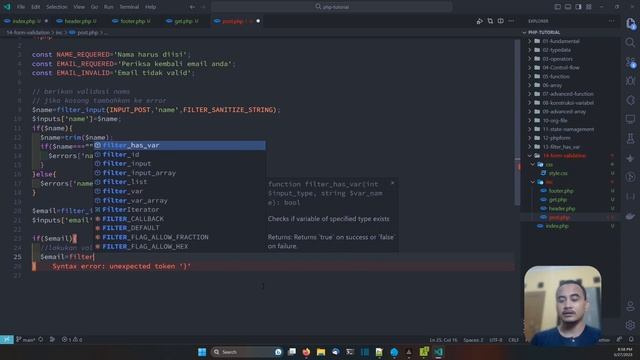 PHP TUTORIAL #65 FORM VALIDATION смотреть онлайн