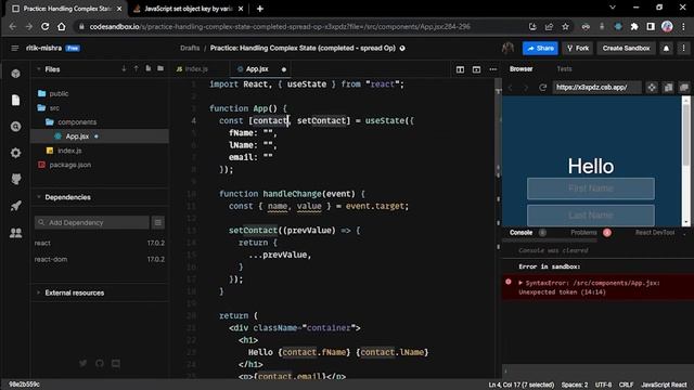 Spread Operator in JS | Thinking in React смотреть онлайн