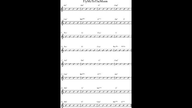 "Fly Me To the Moon" jam track - Drums and bass only - BPM 140 смотреть онлайн