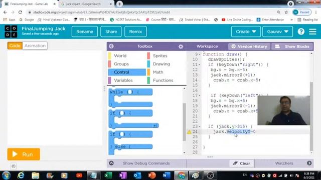 Jumping Jack Game in Gamelab | Gaurav Kumar Jain смотреть онлайн