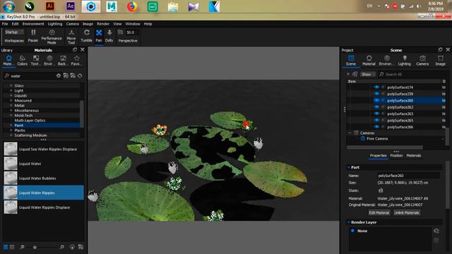 Keyshot 8 - How to Create a Water & Lotus Pond - 🔥🔥 Explain in Tamil - தமிழில் விளக்கவும் 🔥🔥 смотреть онлайн