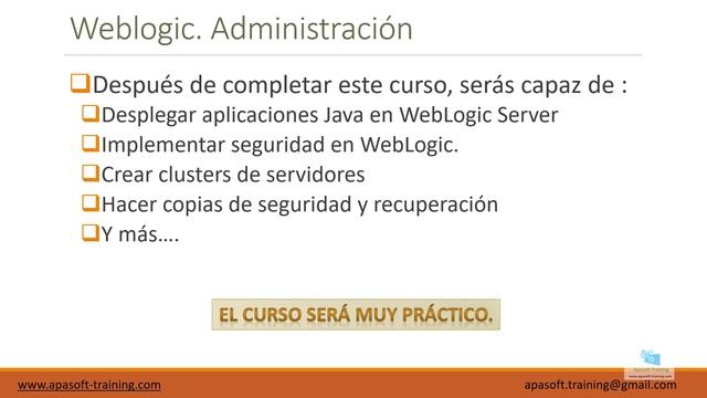 Curso Oracle Weblogic 12 desde Cero: 1- Introduccion al curso смотреть онлайн