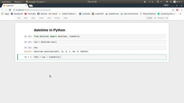 Exploring datetime: timedelta (Part-3) смотреть онлайн