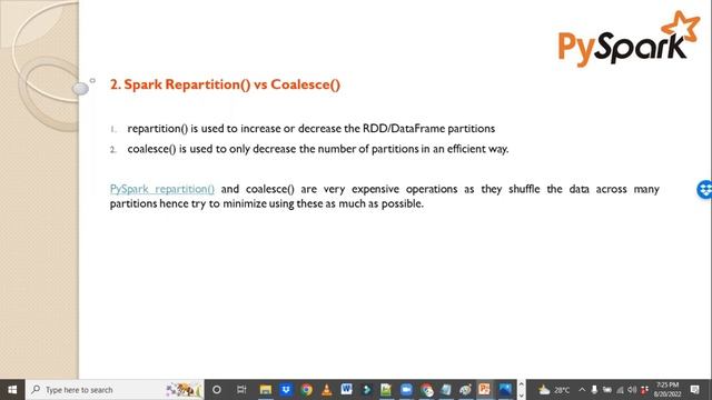 PySpark | Session-7 | repartition() vs coalesce() | Bigdata Online Class смотреть онлайн