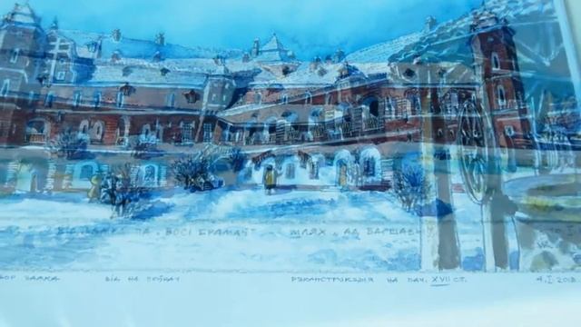 Гольшанский замок в прежние времена. Эскизы реставраций. смотреть онлайн