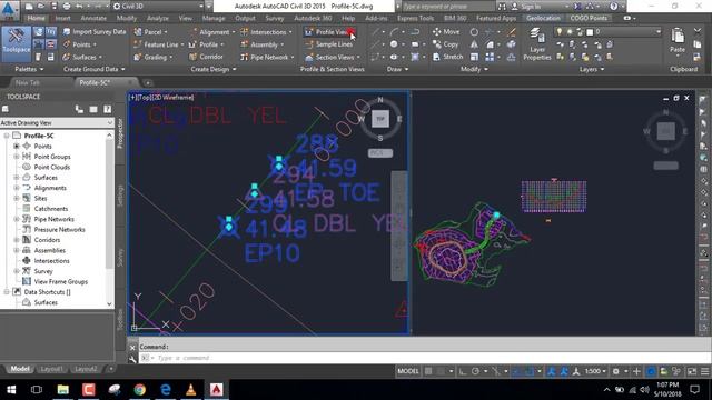 AutoCad Civil 3D 2015 Create Edit Profile Part 2 смотреть онлайн