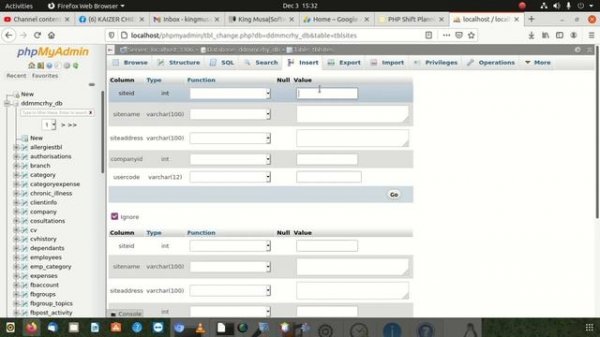 How to add a foreign key on a table mysql php