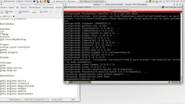 Instalacion de debian wheezy con mate Pt 3 (instalacion de software Basico) смотреть онлайн