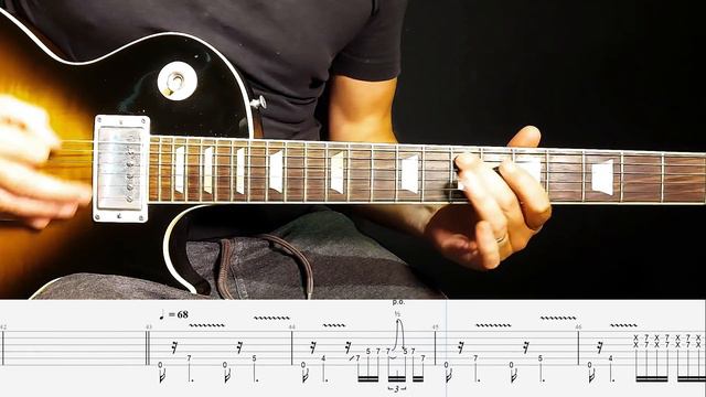 AC/DC - Back In Black solo lesson with tabs смотреть онлайн