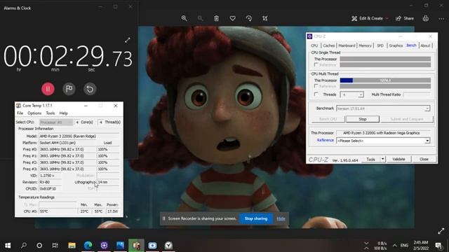 AMD Ryzen™ 3 2200G Stress Test смотреть онлайн