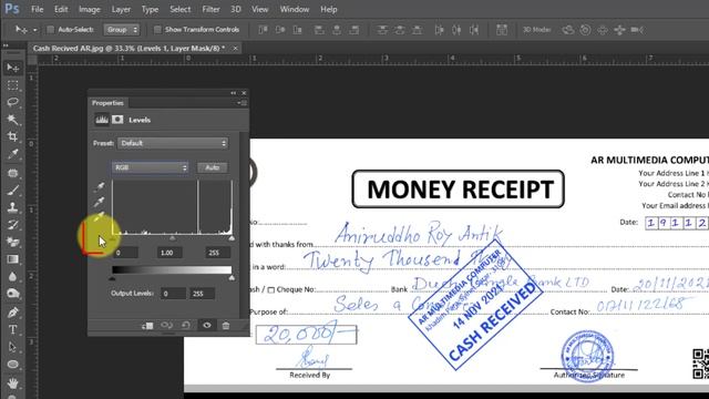 How to Remove Signature & Stamp Seal From Document in Photoshop |Clean Scan Handwriting in Document смотреть онлайн