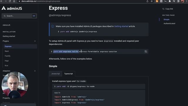 AdminJS & Express: NodeJS admin panel setup in 4 minutes смотреть онлайн