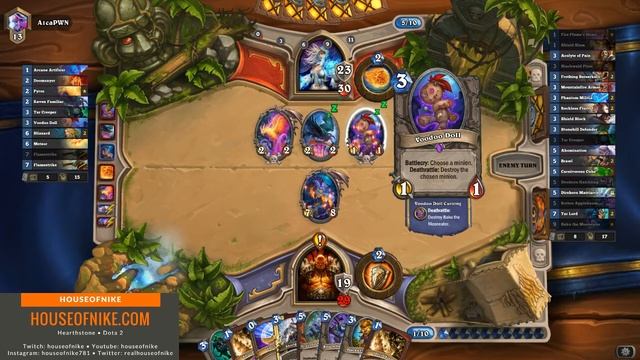 Hearthstone - Unstoppable Quest Control Warrior Against Frost Mage! No Match for Warrior! смотреть онлайн