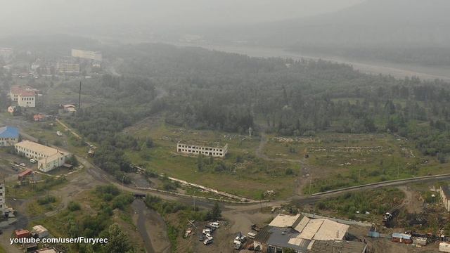 Горит Колыма. Сусуман в дыму, вид с четырех сторон смотреть онлайн