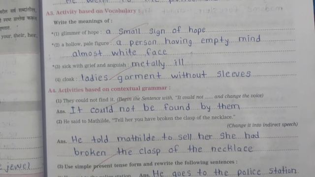Class 9th - English.. 1.5 - THE NECKLACE... Workbook [cce] Solution #english #workbook #9thclass смотреть онлайн
