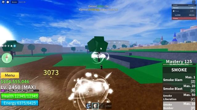 Стал Смокером В Blox Fruits!! Обзор Фрукта Дым В Блокс Фрутс!!