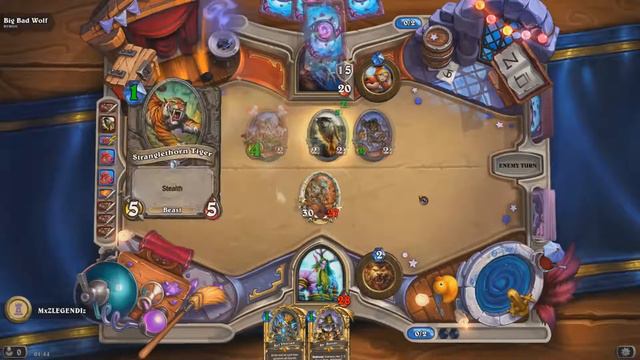 Hearthstone - One Night in Karazhan - Heroic Big Bad Wolf 4 Turn Win смотреть онлайн