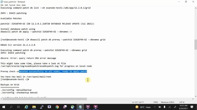 Apply Grid Patch on EXACS смотреть онлайн