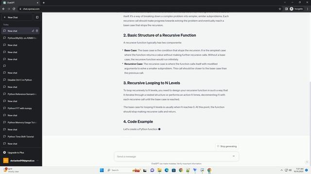 Recursive looping to n levels in Python смотреть онлайн