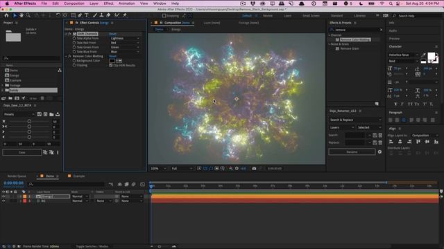 After Effects: Remove Black Background (Unmult) смотреть онлайн