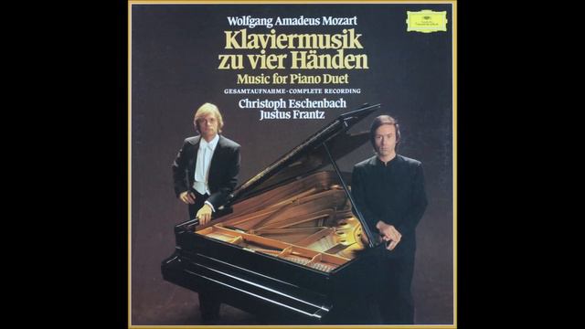 Mozart, Piano Sonata For Four Hand, Kv 19, 381, 358, Christoph Eschenbach And Justus Frantz, Piano