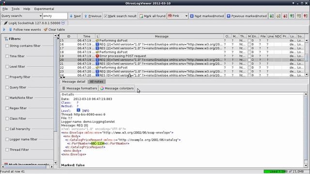 OtrosLogViewer - SOAP message formatting смотреть онлайн
