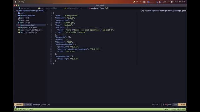 HTMX Go Todo List Application (#1 - Router, Vite and Template) смотреть онлайн