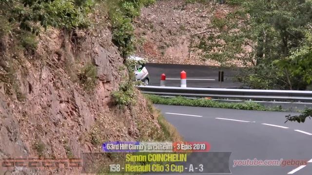 Renault Clio 3 Cup - Simon COINCHELIN - HILL CLIMB - 2019 - Turckheim-Trois Epis смотреть онлайн