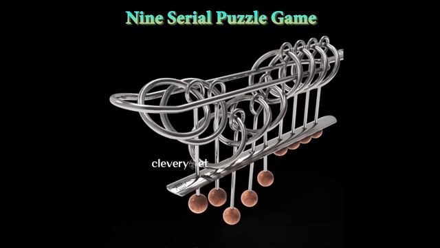 HOW TO SOLVE CLASSICAL METAL 9 LINKED RINGS PUZZLE смотреть онлайн