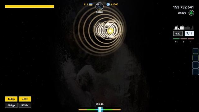 [7.31⭐] Kotsik | Acathexis - Stillborn // Isolate [Abomination] | 98.02% 10xMiss (#10 338pp) - osu! смотреть онлайн
