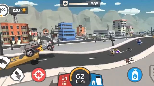 Прохожу 4 уровень в игре Zombie Derby Pixel Survival
