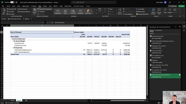 Xero2SQL Creating a data model in Excel using Power Pivot and DAX measures смотреть онлайн
