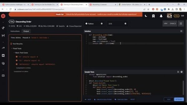 Решаем простые Python задачи для новичков на сайте CodeWars