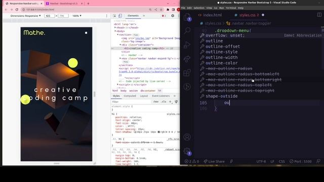 How to Create a Responsive Navbar using Bootstrap 5 | Responsive Sidebar Menu 2.0 смотреть онлайн