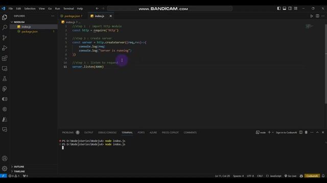 Nodejs Day4: Building a Basic Backend with Pure Node.js #backenddevelopment #nodejs смотреть онлайн