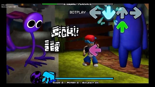 Blue Helps Now With Bf Roblox Fnf Eternal Playdate But Rainbow Friends Sings It смотреть онлайн