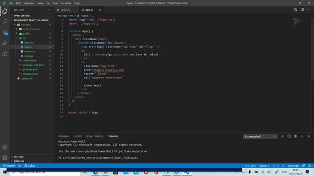 5-Git initialization and clean our project. смотреть онлайн
