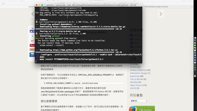 [ 同時管理 python2 &3 的好工具 virtualenv 實際安裝在mac上螢幕錄製 - partII ] смотреть онлайн